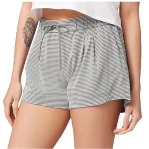 lululemon athletica Gray Striped Athletic Shorts